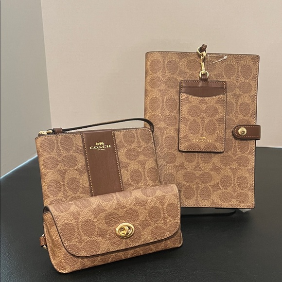 Coach Accessories - Coach Tan and Brown Signature Accessory Collection
